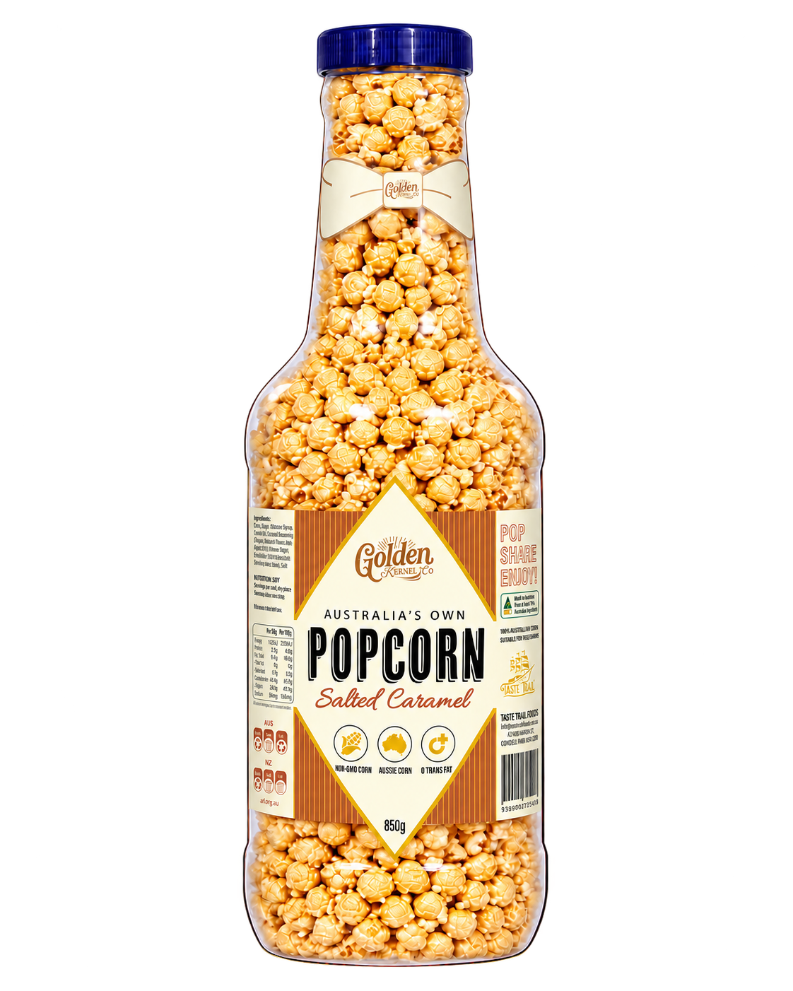 Golden Kernel Co Salted Caramel 850g Grand Gesture gift bottle
